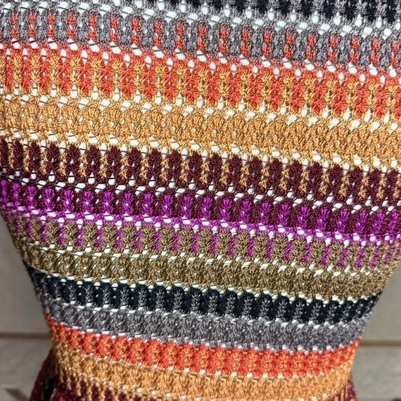 Nasty Gal striped Crochet maxi dress with short sleeves Size 10 - Picture 10 of 13